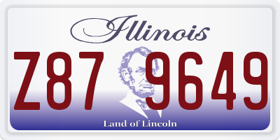 IL license plate Z879649