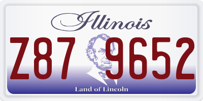 IL license plate Z879652