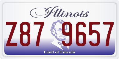 IL license plate Z879657