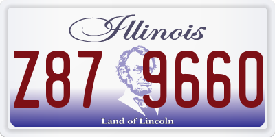 IL license plate Z879660