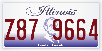 IL license plate Z879664