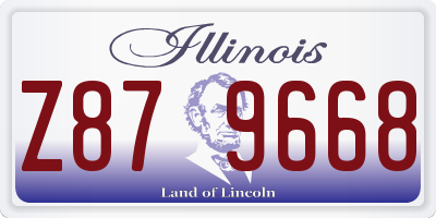 IL license plate Z879668