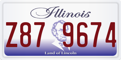 IL license plate Z879674