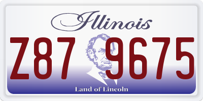 IL license plate Z879675