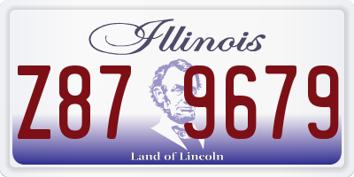 IL license plate Z879679