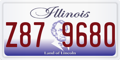 IL license plate Z879680