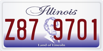 IL license plate Z879701