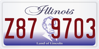 IL license plate Z879703