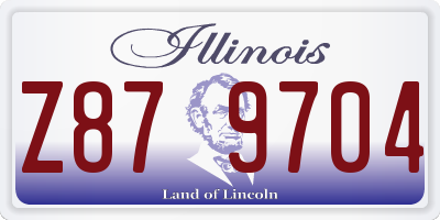 IL license plate Z879704