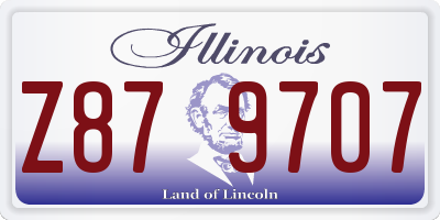 IL license plate Z879707