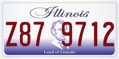 IL license plate Z879712