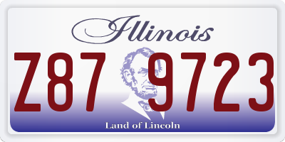 IL license plate Z879723