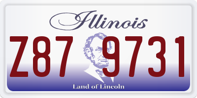 IL license plate Z879731