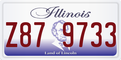 IL license plate Z879733