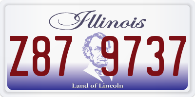 IL license plate Z879737