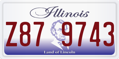 IL license plate Z879743