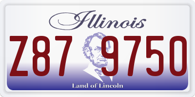 IL license plate Z879750