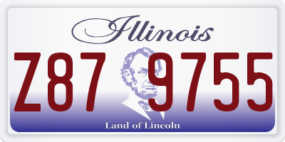 IL license plate Z879755