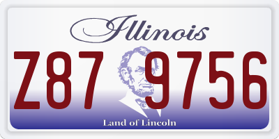 IL license plate Z879756