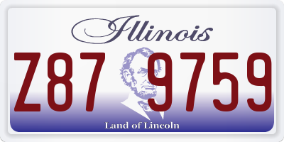 IL license plate Z879759