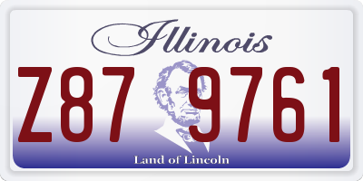 IL license plate Z879761