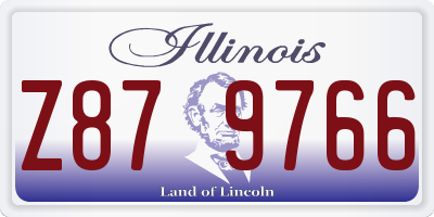 IL license plate Z879766