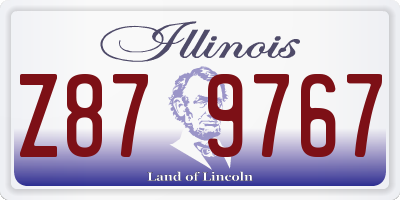 IL license plate Z879767
