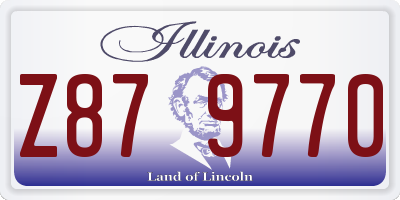 IL license plate Z879770