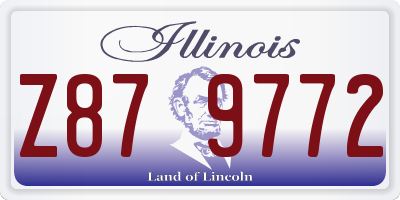 IL license plate Z879772