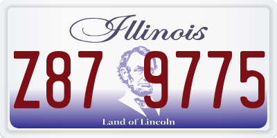 IL license plate Z879775