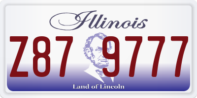 IL license plate Z879777