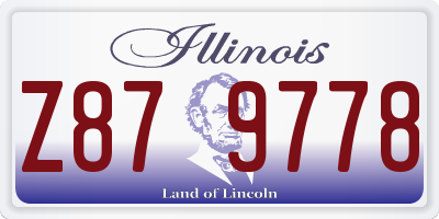IL license plate Z879778