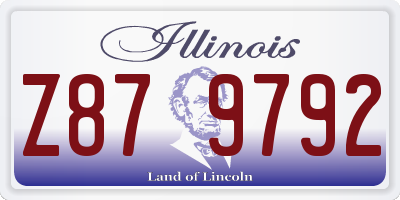 IL license plate Z879792