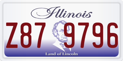 IL license plate Z879796