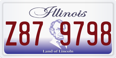 IL license plate Z879798