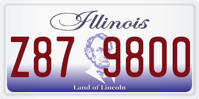 IL license plate Z879800