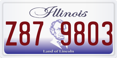 IL license plate Z879803