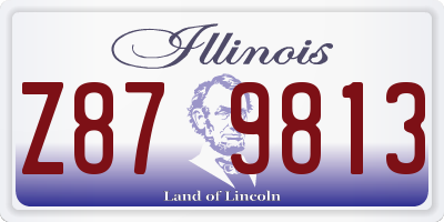 IL license plate Z879813