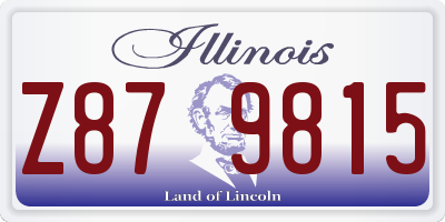 IL license plate Z879815