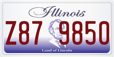 IL license plate Z879850