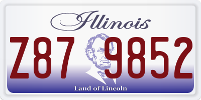 IL license plate Z879852