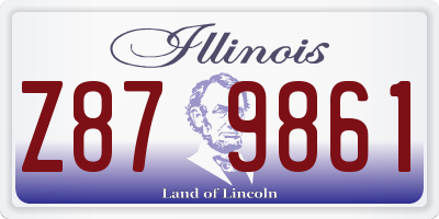 IL license plate Z879861