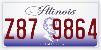 IL license plate Z879864