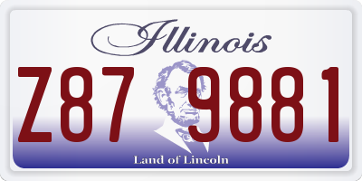 IL license plate Z879881