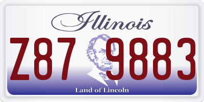 IL license plate Z879883