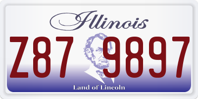 IL license plate Z879897
