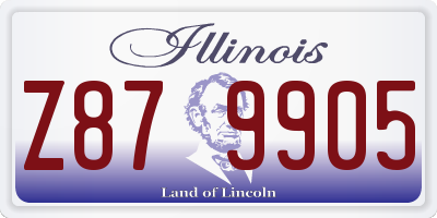 IL license plate Z879905