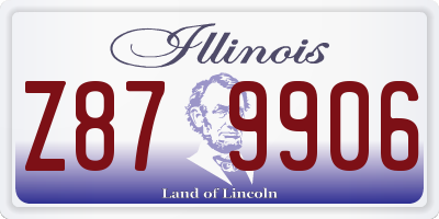 IL license plate Z879906