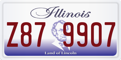 IL license plate Z879907