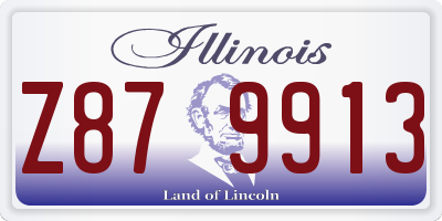 IL license plate Z879913